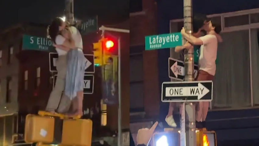 Knicks Fans Go Viral With Steamy Gay Kisses in the Streets